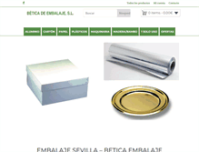 Tablet Screenshot of beticaembalaje.com